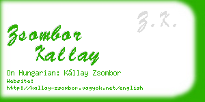 zsombor kallay business card